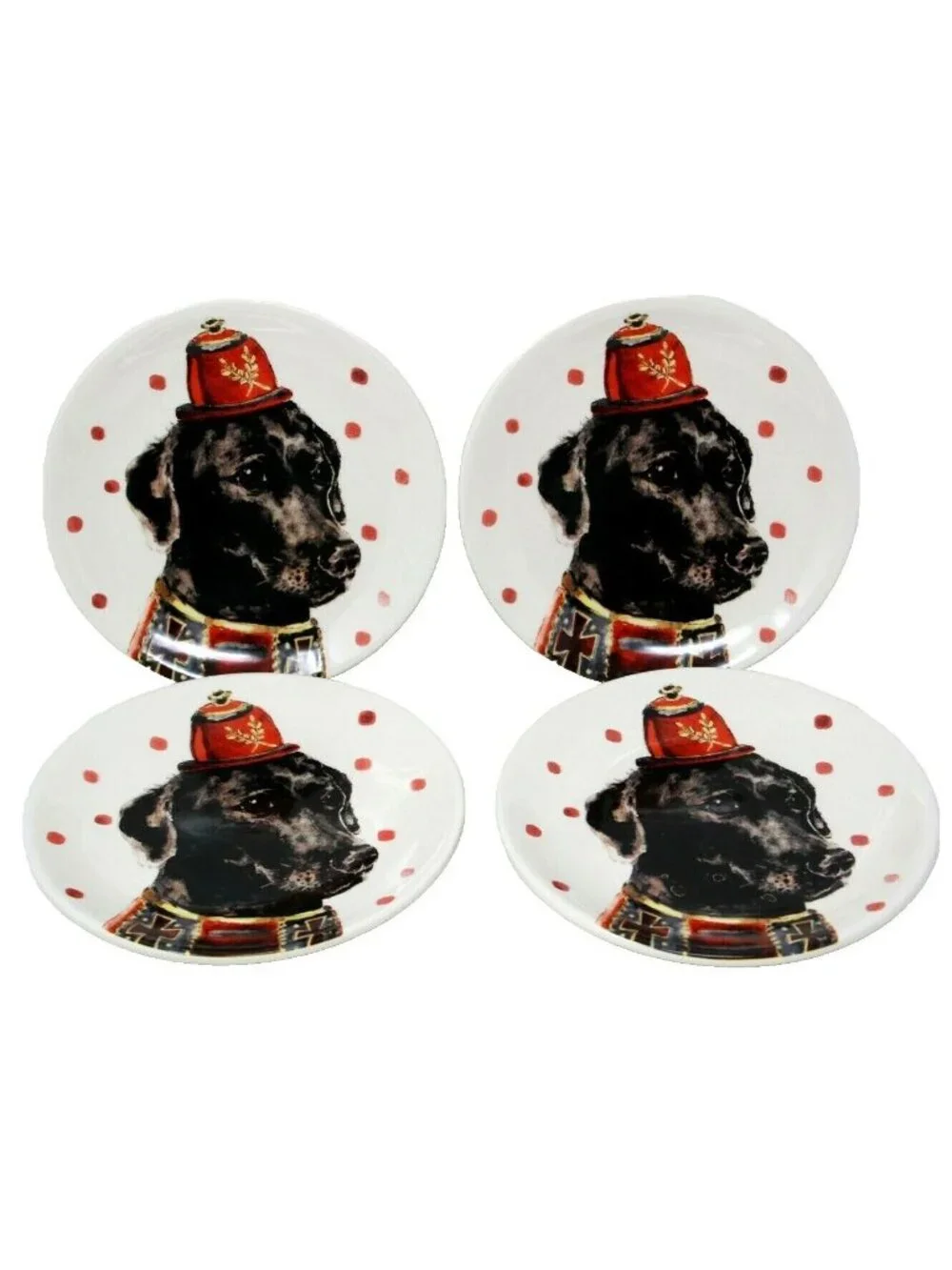 4 Magenta Black Lab Dog 6
